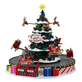 Lemax Sights and Sounds Lemax Santa`s Sleigh Spinners, With 4.5V Adaptor *Pre-Order*